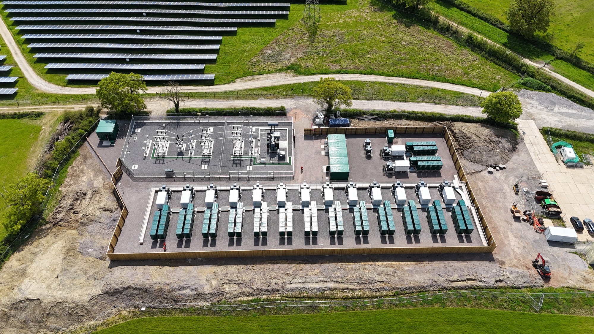 Battery storage site