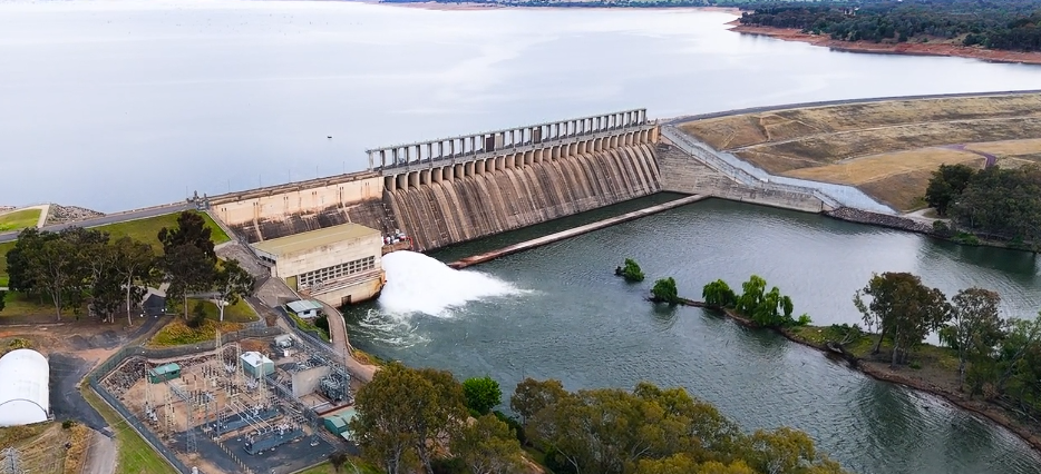 Wind turbines at sunset