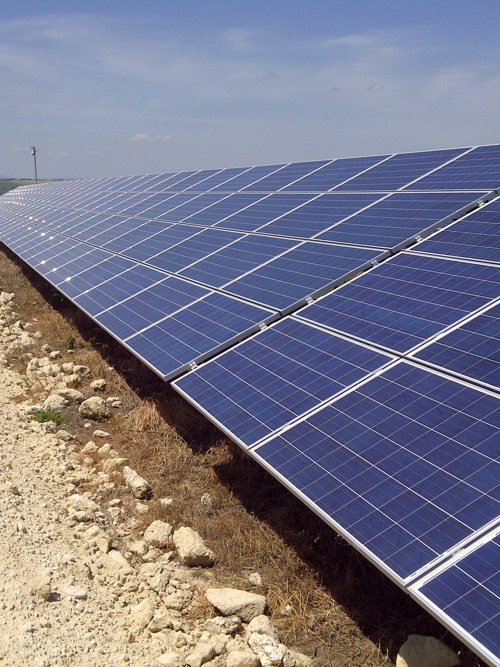 Wind turbines at sunset