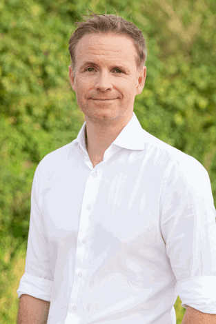 Wind turbines at sunset