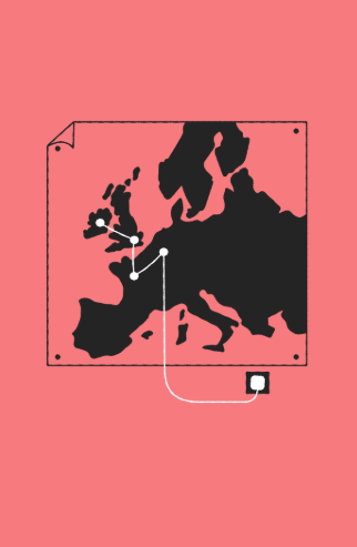 Wind turbines at sunset