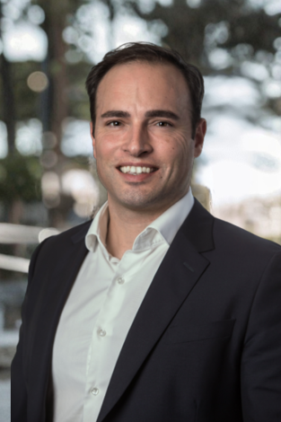 Wind turbines at sunset